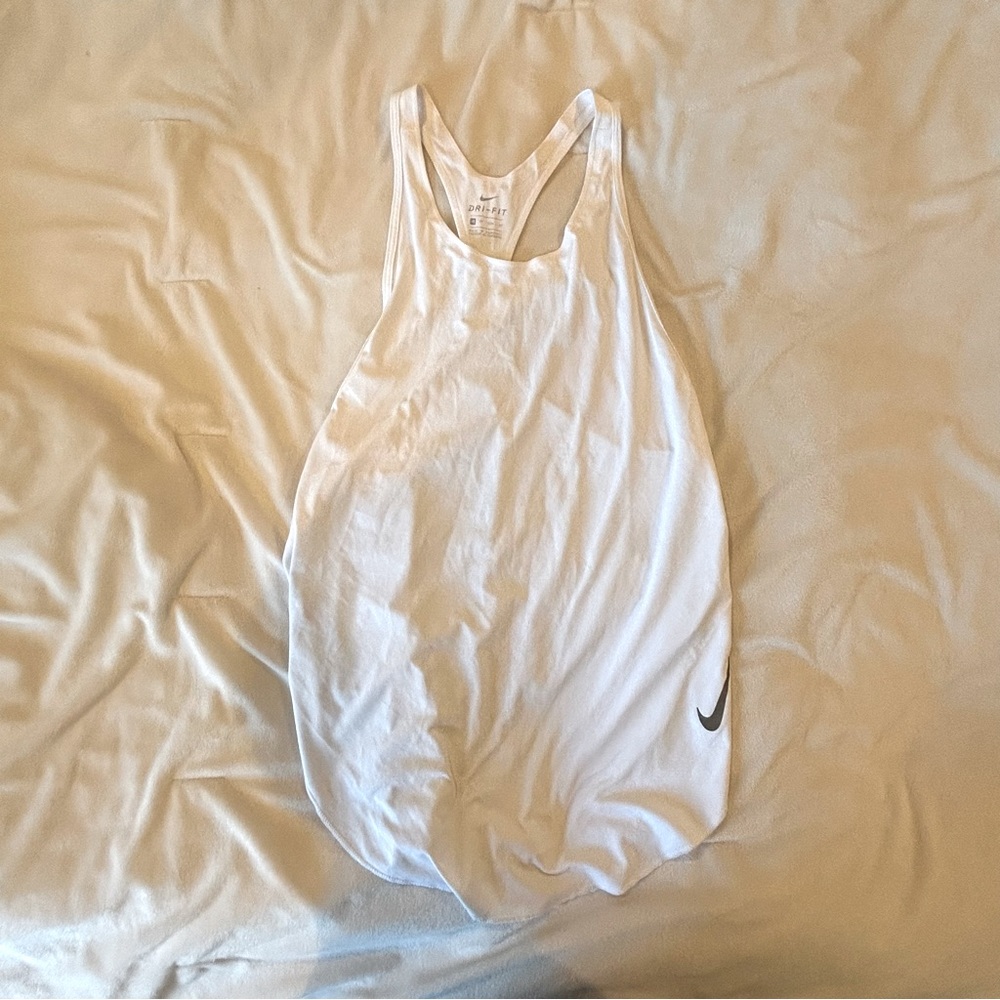 Nike White Racerback Tank Top XS LIKE NEW